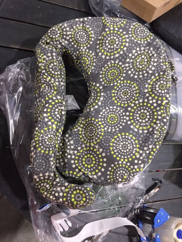 Photo 2 of My Brest Friend Original Nursing Posture Pillow, Grey & Yellow Fireworks
