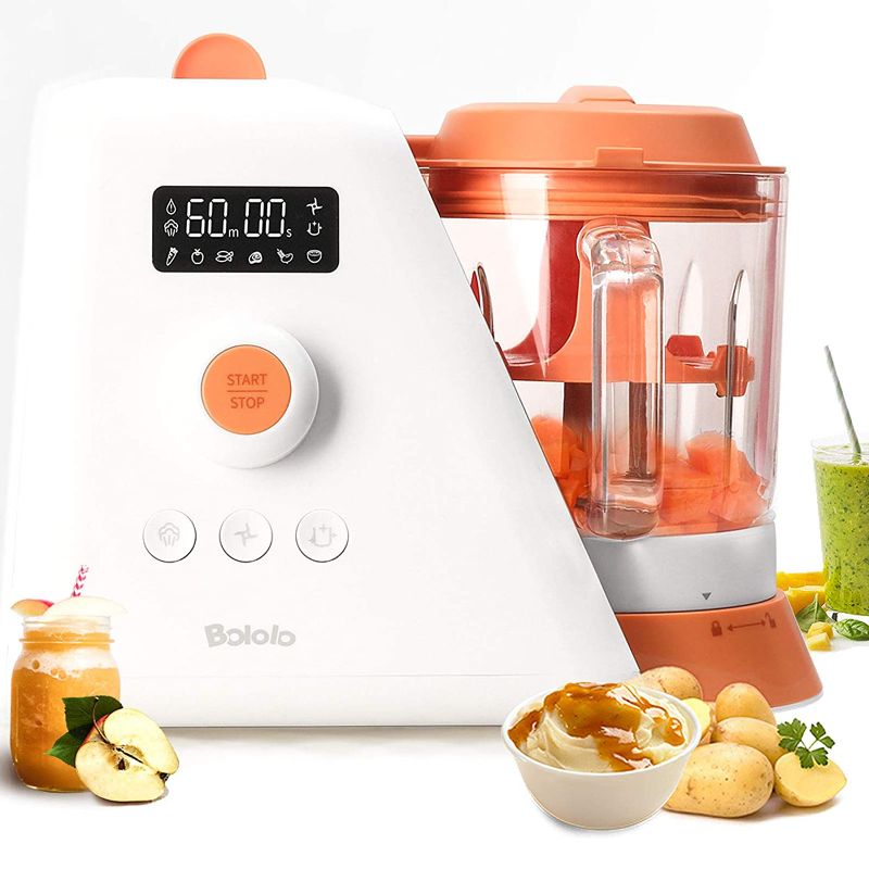 Photo 1 of Baby Food Maker |6 in 1 Baby Food Processor nutribullet Baby Food Mill Bullet|Blender Grinder Steamer Warmer|Glass Bowl Auto Cleaning |Organic Healthy Multifunctional Machine for Infants Purees
