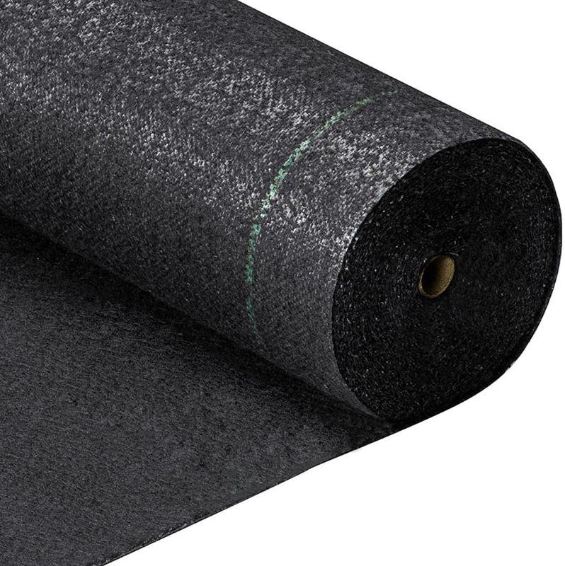 Photo 1 of [ 5.8oz 4ft x 300ft ] Weed Barrier Landscape Fabric Heavy Duty Durable Weed Blocker Cover Outdoor Gardening Weed Control Mat Garden Driveway Ground Cover Weed Cloth Geotextile Fabric (4ft x 300ft)
