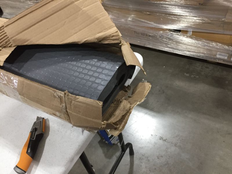 Photo 1 of "Coin-Grip" Anti-Slip 4" ft. x 10" ft. Garage Flooring Roll in Dark Gray (Part number: 03-165-2MM-DG-10)
