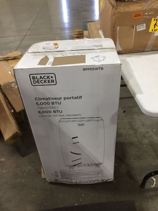 Photo 4 of BLACK+DECKER BPP05WTB Portable Air Conditioner with Remote Control, 5,000 BTU SACC/CEC (8,000 BTU ASHRAE), White
