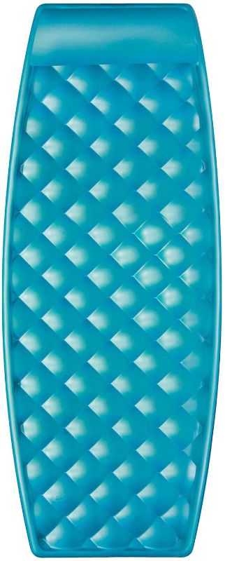 Photo 1 of SwimWays Aquaria Luxury Solana Lounge Float Lounger Recliner Chair with Cell Foam for Adult and Kid Beach, Lake, or Swimming Pool Water Lounging, Aqua
