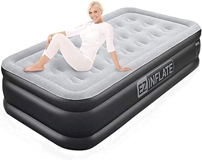 Photo 1 of EZ INFLATE Double High Luxury  Air Mattress with Built in Pump, Inflatable Mattress- UNKNOWN SIZE
