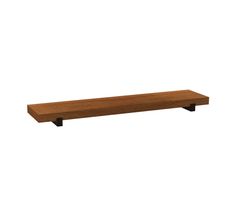 Photo 1 of allen + roth Dark Oak 36-in L x 7.8-in D Wood Shelf Kit (1 Shelves)
