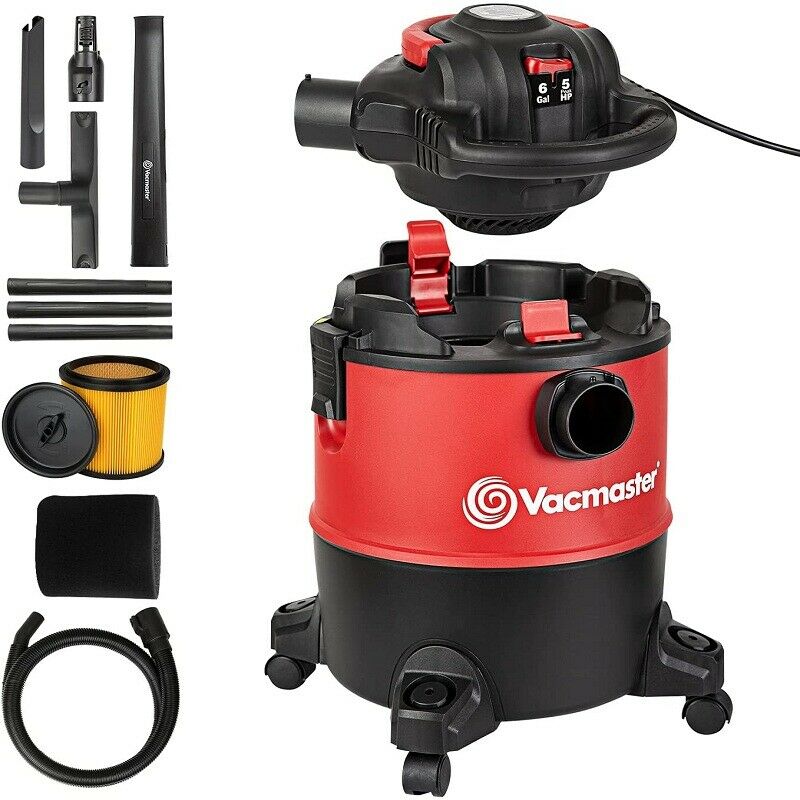 Photo 1 of Vacmaster 6 Gallon Wet Dry Shop Car Vacuum Cleaner W/ Detachable Blower 5 HP
