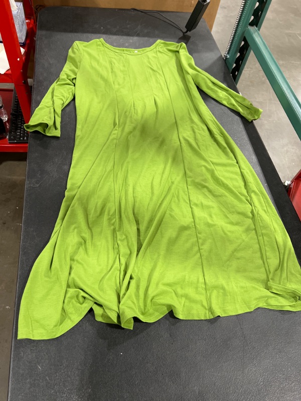 Photo 1 of Women's Green Long Dress, 3XL 