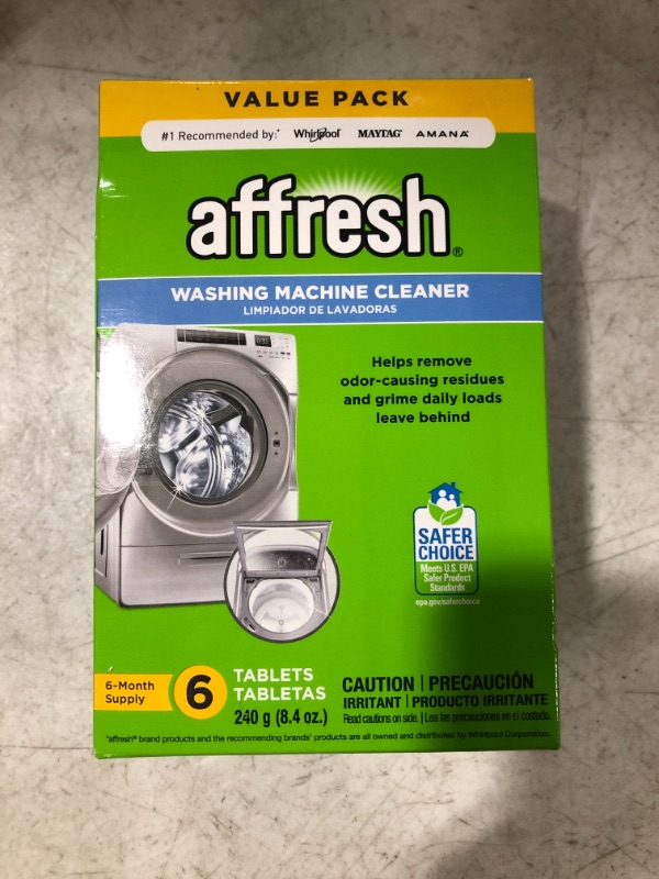 Photo 2 of Affresh Washing Machine Cleaner, Cleans Front Load and Top Load Washers, Including HE, 6 Tablets
