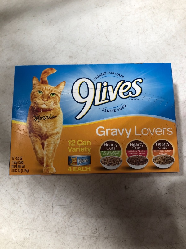 Photo 2 of 9Lives Variety Pack Favorites Wet Cat Food, 5.5 Ounce Cans
