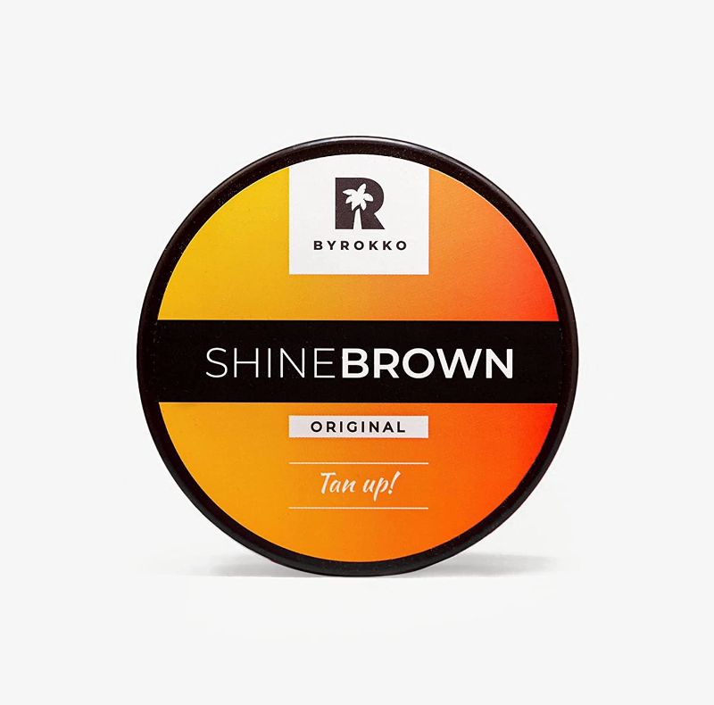 Photo 1 of Byrokko SHINE BROWN Premium Tanning Accelerator Cream 1 TUB x 190ml 6.4 Fl Oz Indoor Sunbed UV & Outdoor Sun Use Tan Up! 100% Natural Ingredients. Carrot Oil, Extra Virgin Olive Oil, Walnut Oil & Cacao Butter.
