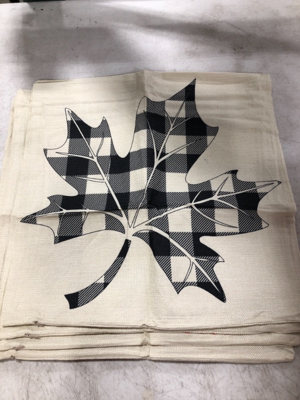 Photo 1 of DECORATIVE THROW PILLOW COVERS, SET OF 4. 18X18. 