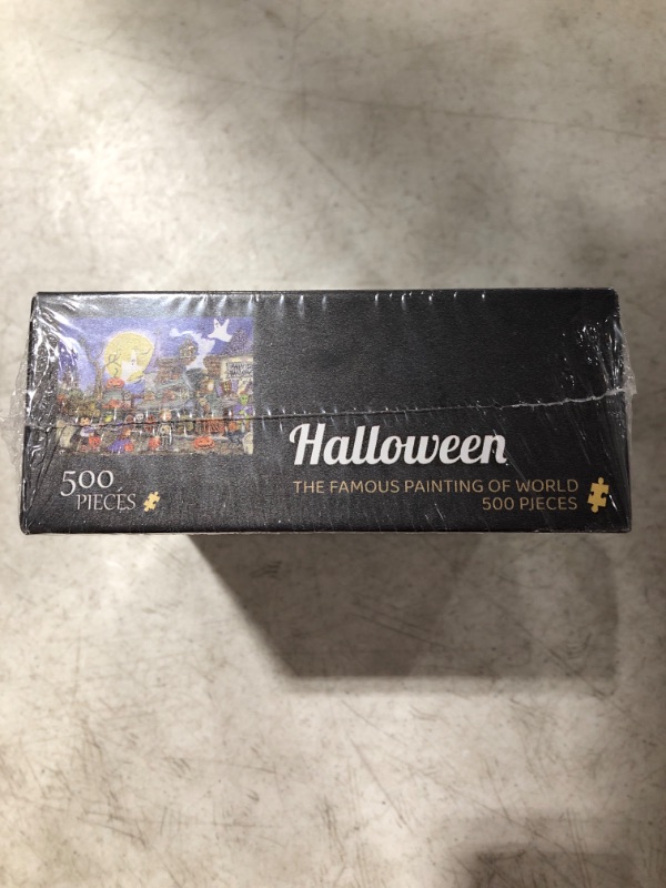 Photo 2 of 500 PIECE HALLOWEEN JIGSAW PUZZLE. 