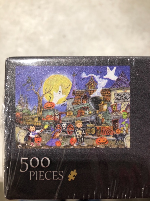 Photo 3 of 500 PIECE HALLOWEEN JIGSAW PUZZLE. 