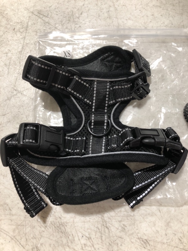 Photo 2 of ADJUSTABLE CAT HARNESS AND LEASH, BLACK, SIZE XS.