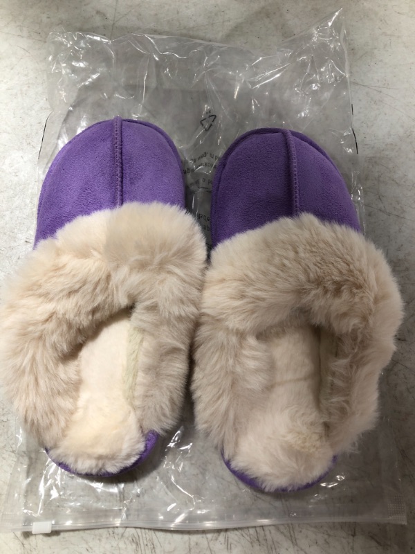 Photo 1 of WOMEN'S SLIPPERS, PURPLE, SIZE 7-8 US.