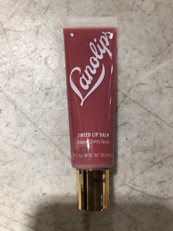 Photo 3 of Lanolips Tinted Balm Rhubarb - Natural Lanolin-Based Balm with Color + Gloss for Shiny, Hydrated Lips (12.5g / 0.44oz)
