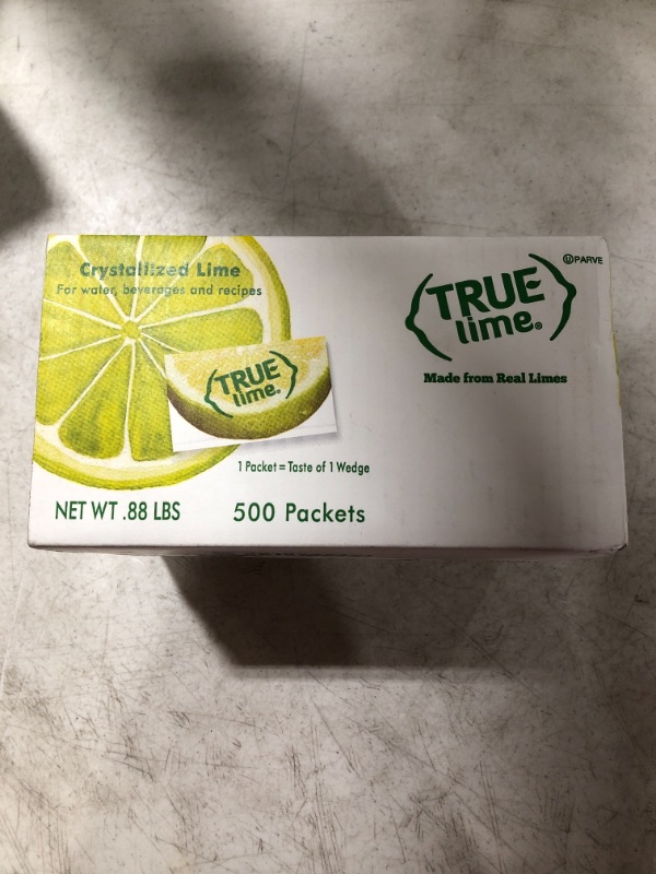 Photo 2 of TRUE LIME Water Enhancer, Bulk Pack (500 Packets) | Zero Calorie Unsweetened Water Flavoring | For Water, Bottled Water & Recipes | Water Flavor Packets Made with Real Limes
