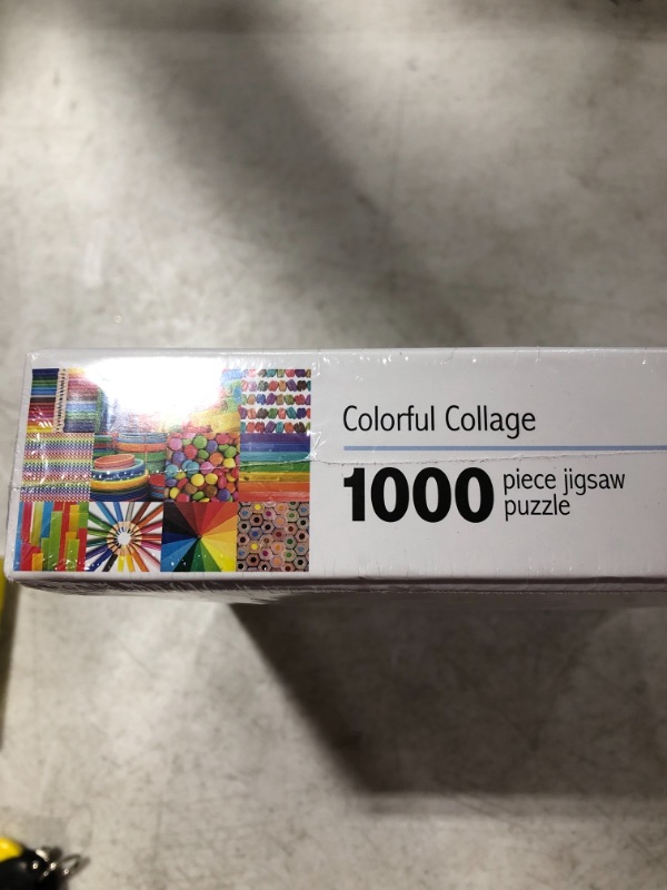 Photo 2 of COLORFUL COLLAGE 1000 PIECE JIGSAW PUZZLE. 28 X 20 INCH. 