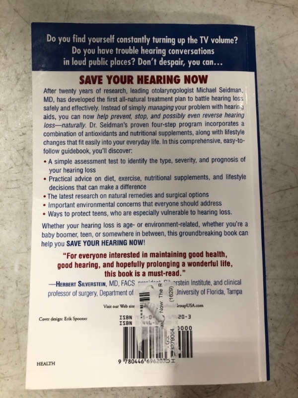 Photo 3 of Save Your Hearing Now: The Revolutionary Program That Can Prevent and May Even Reverse Hearing Loss Paperback – May 31, 2007
