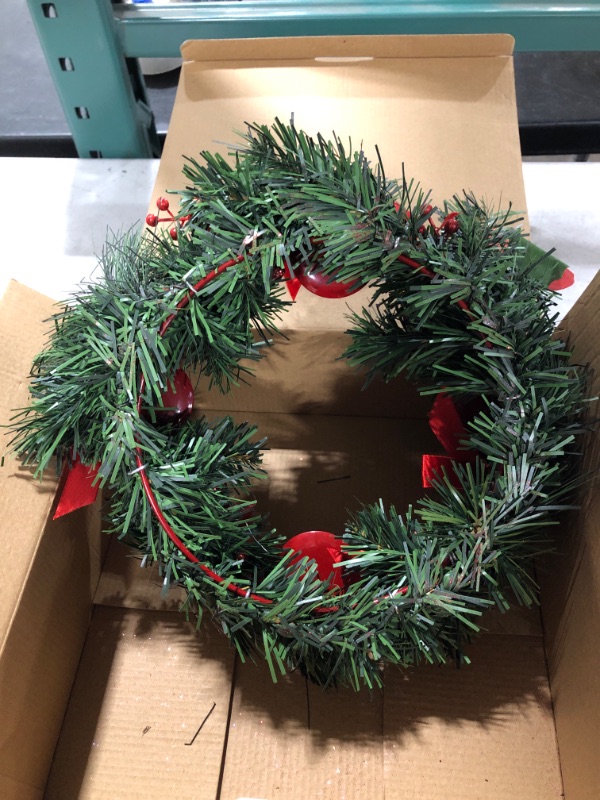 Photo 1 of CHRISTMAS HOLIDAY CENTER PIECE CANDLE HOLDER WREATH.