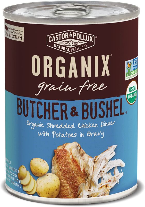 Photo 1 of Castor & Pollux Organic Grain Free Canned Wet Dog Food Organix Butcher & Bushel (12) 12.7 oz Cans
