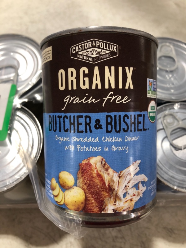 Photo 1 of Castor & Pollux Organic Grain Free Canned Wet Dog Food Organix Butcher & Bushel (12) 12.7 oz Cans
