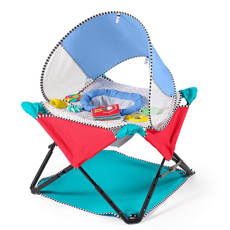 Photo 1 of Summer® Pop ‘N Jump® SE Portable Baby Activity Center, Sweets & Treats – Lightweight Baby Jumper with Toys and Canopy for Indoor and Outdoor Use
