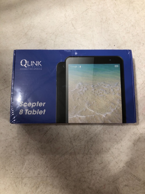 Photo 1 of QLINK WIRELESS SCEPTER 8 TABLET. BLACK. 