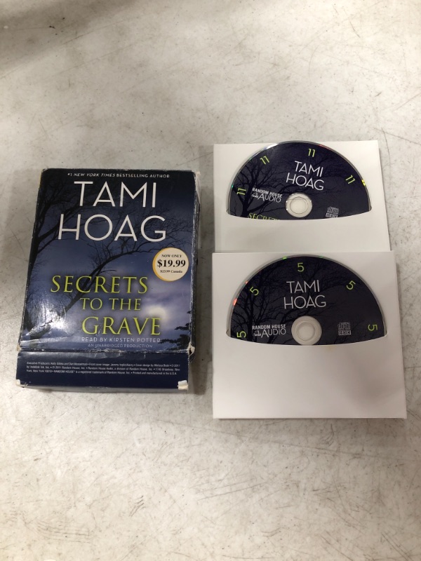 Photo 2 of Secrets to the Grave BY TAMI HOAG. 11 COMPACT DISCS. USED. 
