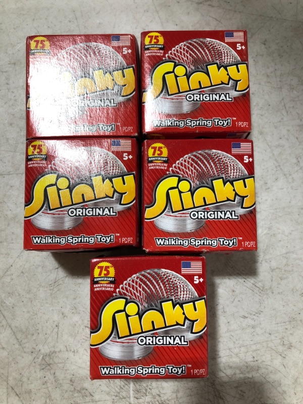 Photo 2 of The Original Slinky Walking Spring Toy, Metal Slinky, Fidget Toys, Party Favors and Gifts, Toys for 5 Year Old Girls and Boys, by Just Play
LOT OF 5.