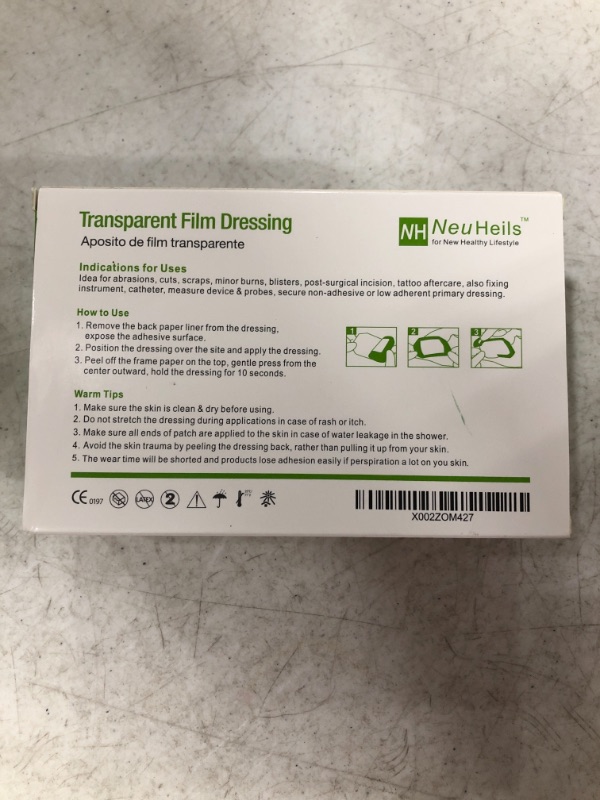 Photo 2 of NEU HEILS TRANSPARENT FILM DRESSING. 100 COUNT.