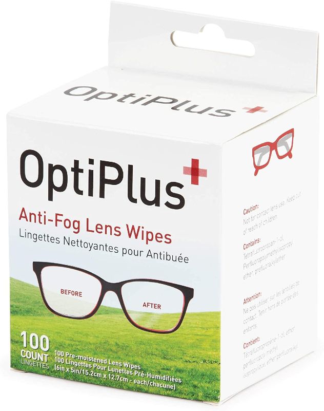 Photo 1 of OptiPlus Anti Fog Lens Wipes
