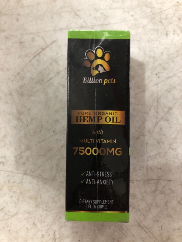 Photo 2 of Billion Pets - Hemp Oil for Dogs and Cats - Hemp Oil Drops with Omega Fatty Acids - Hip and Joint Support and Skin Health - Anxiety and Stress - Pain
