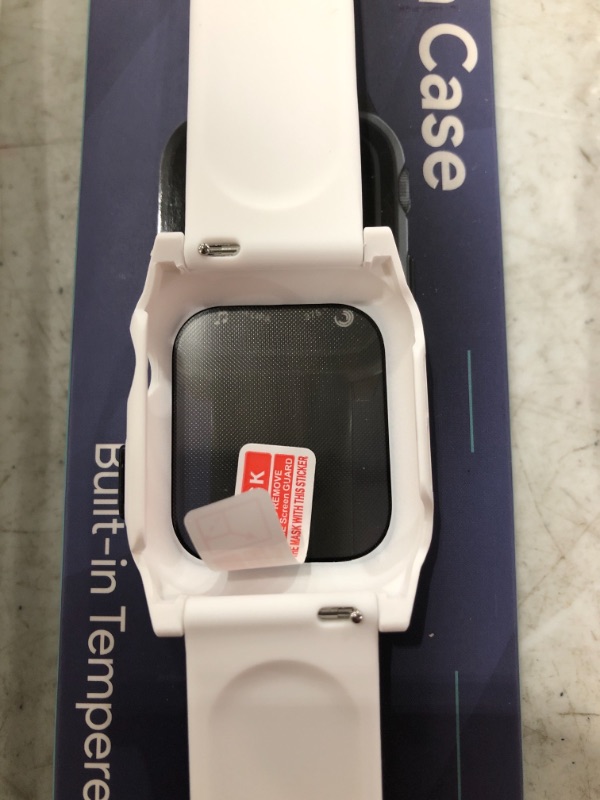 Photo 4 of SMARTWATCH CASE WITH BUILT IN TEMPERED GLASS SCREEN. 40MM WHITE.
