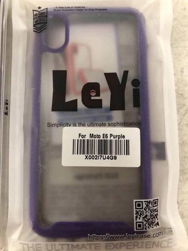 Photo 3 of LEYI SMARTPHONE CASES, SAMSUNG A71 & MOTO E6, BOTH PURPLE, LOT OF 2.
