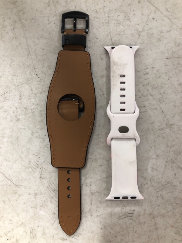 Photo 2 of SMARTWATCH BANDS, BROWN FAUX LEATHER & MICKEY MOUSE. LOT OF 2.