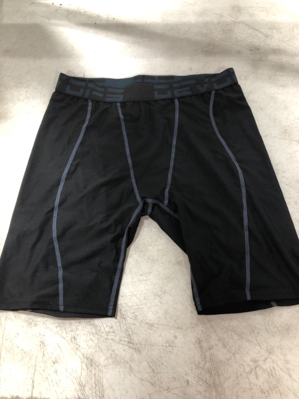 Photo 3 of DEVOPS Men's Compression Shorts Underwear. 2 PAIR. SIZE LARGE.
