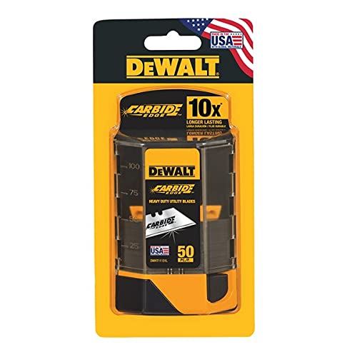 Photo 1 of DEWALT - DWHT11131L Utility Blades, 2-Point, 3/4In L, 50 Blades
OPEN PACKAGE.