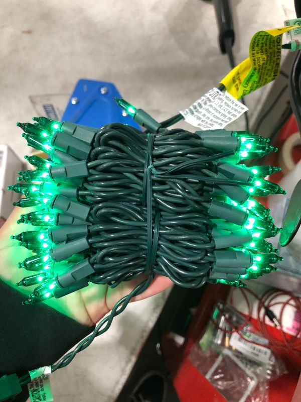 Photo 2 of 100  green mini lights 
