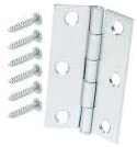 Photo 1 of 3 in. Zinc Plated Narrow Utility Hinges (2-Pack)
