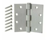 Photo 1 of Everbilt 4-1/2 in. Square Satin Chrome Commercial Grade Door Hinge 3 pack 