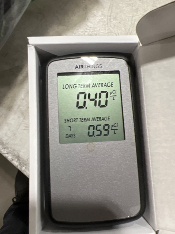 Photo 1 of Airthings Corentium Home Radon Detector 223 Portable, Lightweight, Easy-to-Use, (3) AAA Battery Operated, USA Version, pCi/L
