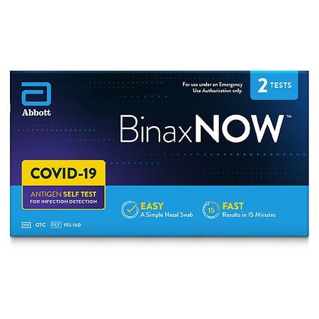 Photo 1 of BinaxNOW COVID 19 Antigen Self Tests, 4 Count