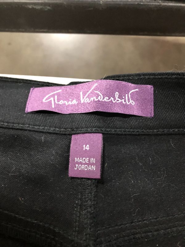 Photo 2 of Gloria Vanderbilt Jeans Black, Size 14