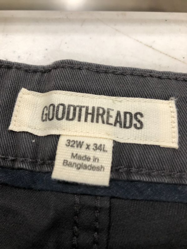 Photo 2 of Goodthreads Men's Grey Pants, 32W x 34L