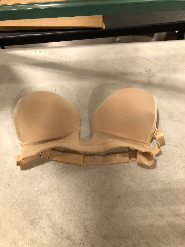 Photo 1 of Women's Tan Strapless Bra, Size 15