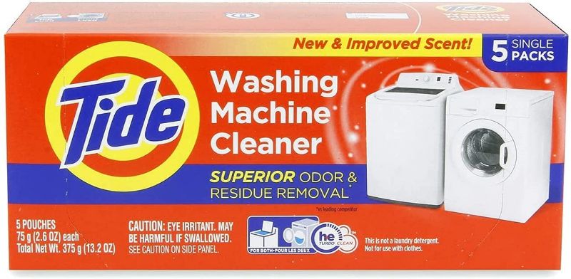 Photo 1 of Washing Machine Cleaner by Tide, Washer Cleaning Tablets for Front and Top Loader Machines, , 5 Count Box
