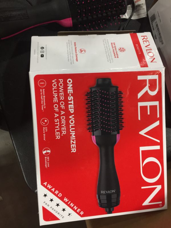 Photo 4 of REVLON One-Step Hair Dryer And Volumizer Hot Air Brush, Black
