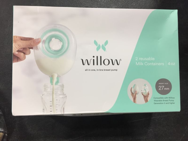 Photo 2 of Willow Pump Wearable Breast Pump | Quiet & Hands-Free, Portable, in-Bra Double Electric Breast Pump with App | The Only Pump That Lets You Pump in Any Position (27mm)
