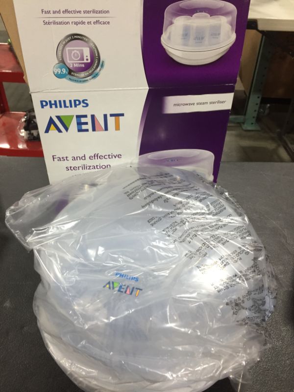 Photo 2 of Philips Avent Microwave Steam Sterilizer for Baby Bottles, Pacifiers, Cups and More, SCF281/05
