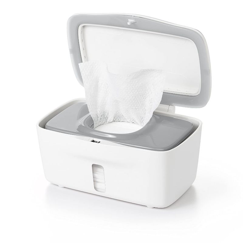 Photo 1 of OXO Tot Perfect Pull Wipes Dispenser, Gray , 8.75x6.5x4.5 Inch (Pack of 1)
